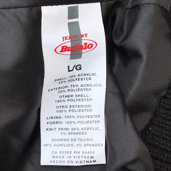 NWT Jeans by Buffalo faux fur jacket M-L - Picture 7 of 9